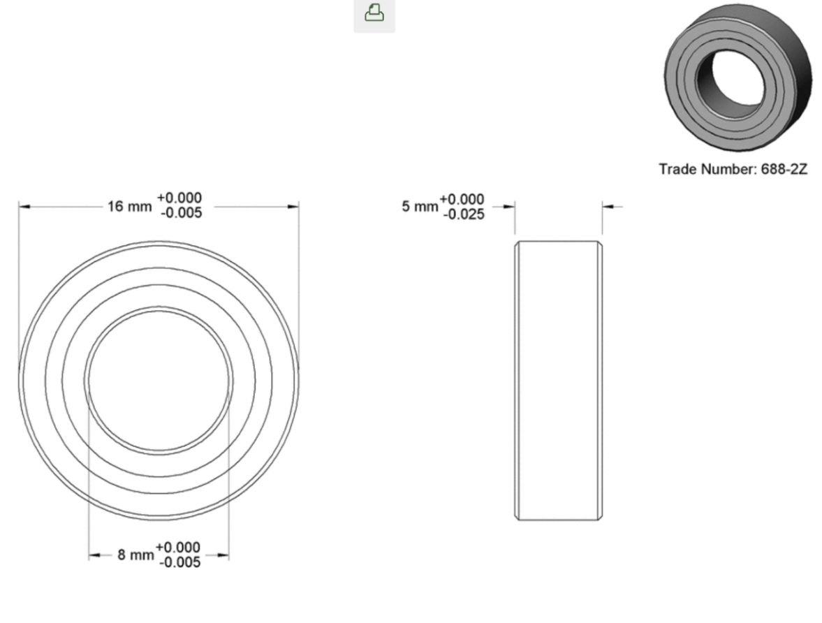 Skateboard wheel bearing